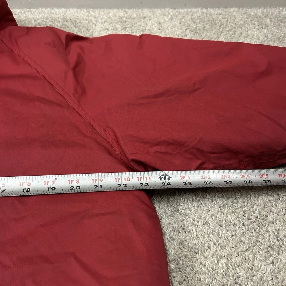 Vintage Eddie Bauer Goose Down Puffer Jacket Women's Large‎ Red Full Zip